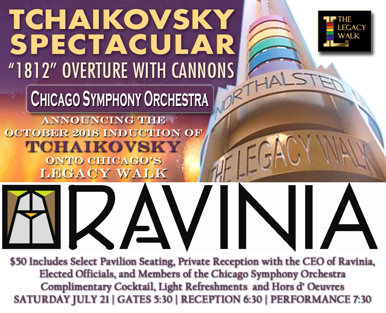 LEGACY LIVE Tchaikovsky Legacy Project Night at Ravinia 2018